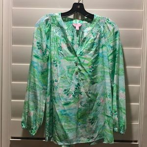 Lilly Pulitzer Women’s Elsa Silk Top Size S